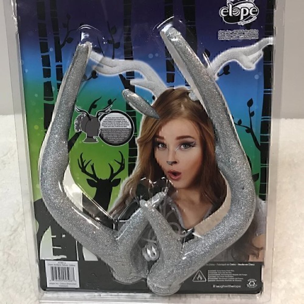 Elope Glitter Deer Antlers Headband - Picture 2 of 3